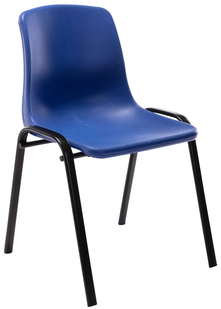 Stohovateľná plastová stolička Nowra - Modrá
