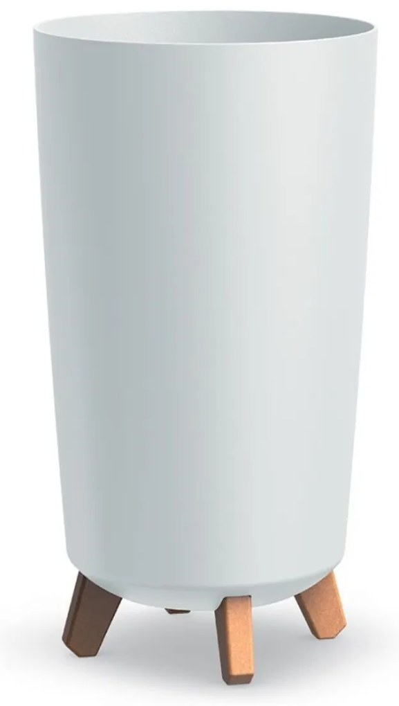 PROSPERPLAST Kvetináč GRACIA TUBUS 29,8 cm biely Veľkosť: L