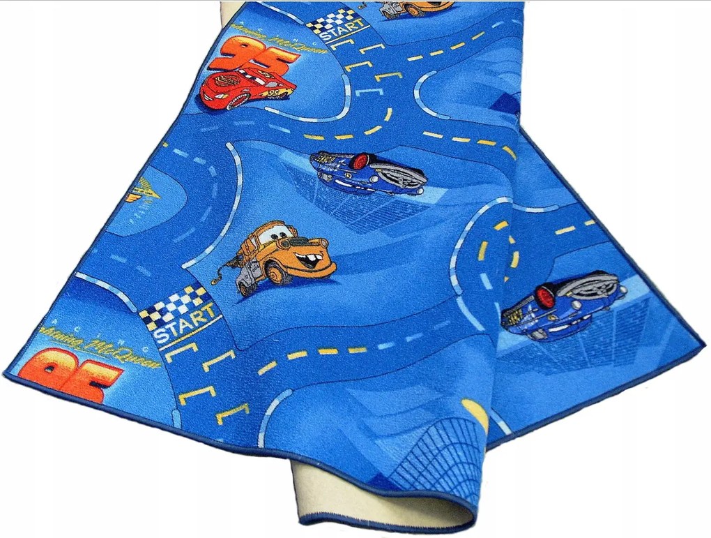 Detský koberec CARS modrý