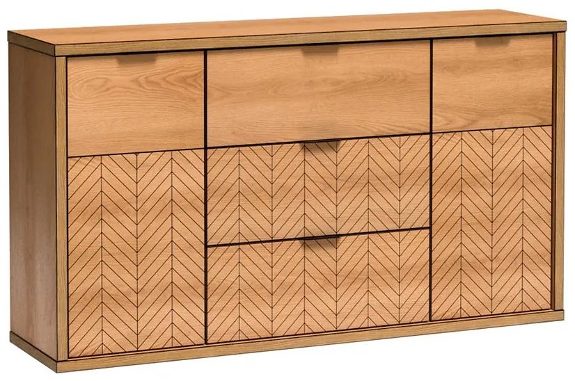 Komoda Fonti F3 Dub karamelový