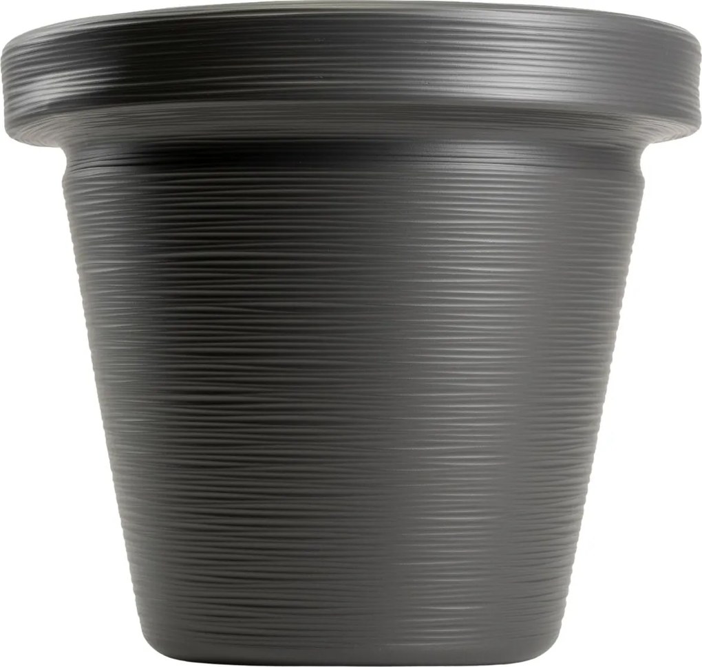 PLASTOVÝ KVETINÁČ SRTIA RIFLO 55X48 CM ANTRACITOVÁ