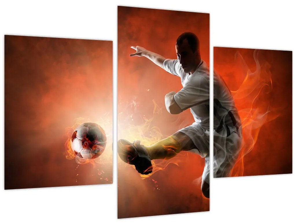 Obraz - Futbalista (90x60 cm)