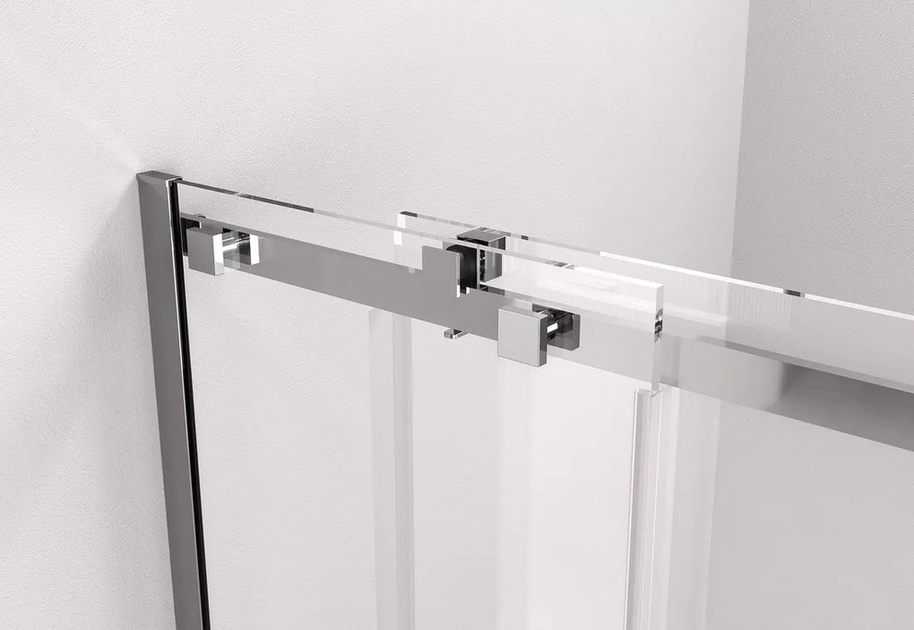 Polysan Polysan, THRON LINE SQUARE sprchové dveře 1100 mm, hranaté pojezdy, čiré sklo, TL5011-5002