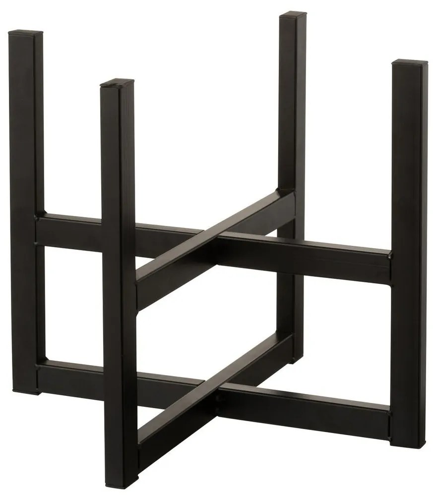 Čierny kovový stojan na kvetináč M 42,5*35 cm