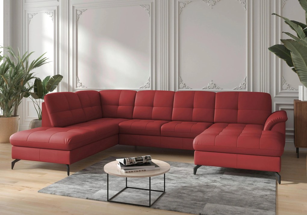 XXXLutz SEDACIA SÚPRAVA, koža, červená Sit & More - Sedačky - 00014401623Q