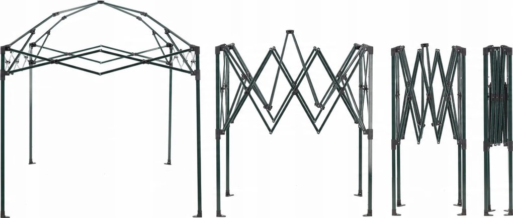 Garden Line Skladací záhradný tunel na pestovanie 2 x 1,37 x 2,34 m, zelený, s taškou