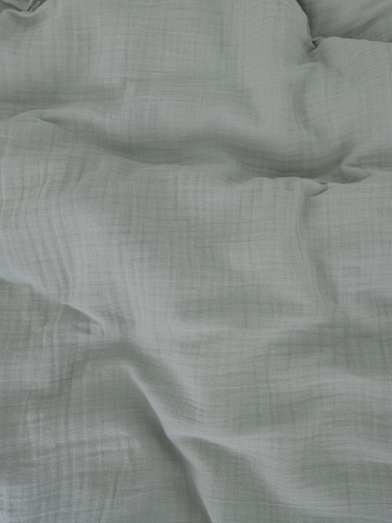Mušelínové obliečky - Alexia šalviová 140 × 200 cm, 70 x 90 cm