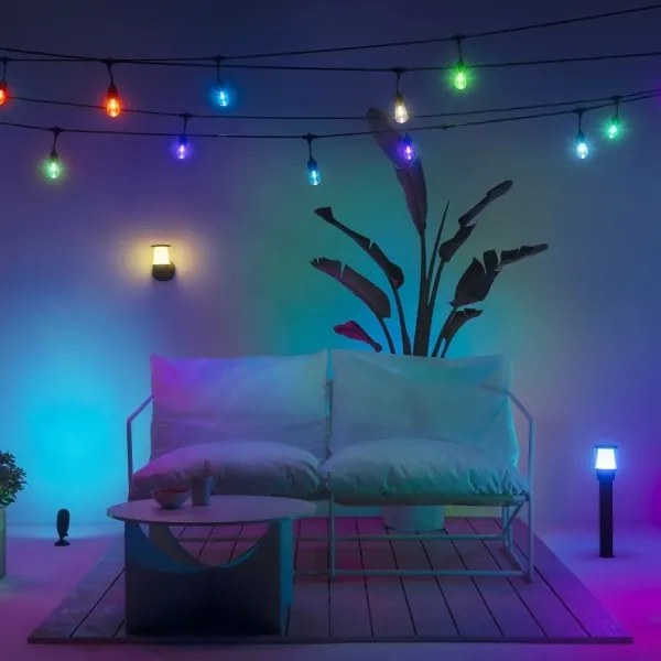 WiZ - LED RGBW Stmievateľná vonkajšia lampa ELPAS LED/4,8W/12/230V IP65 Wi-Fi