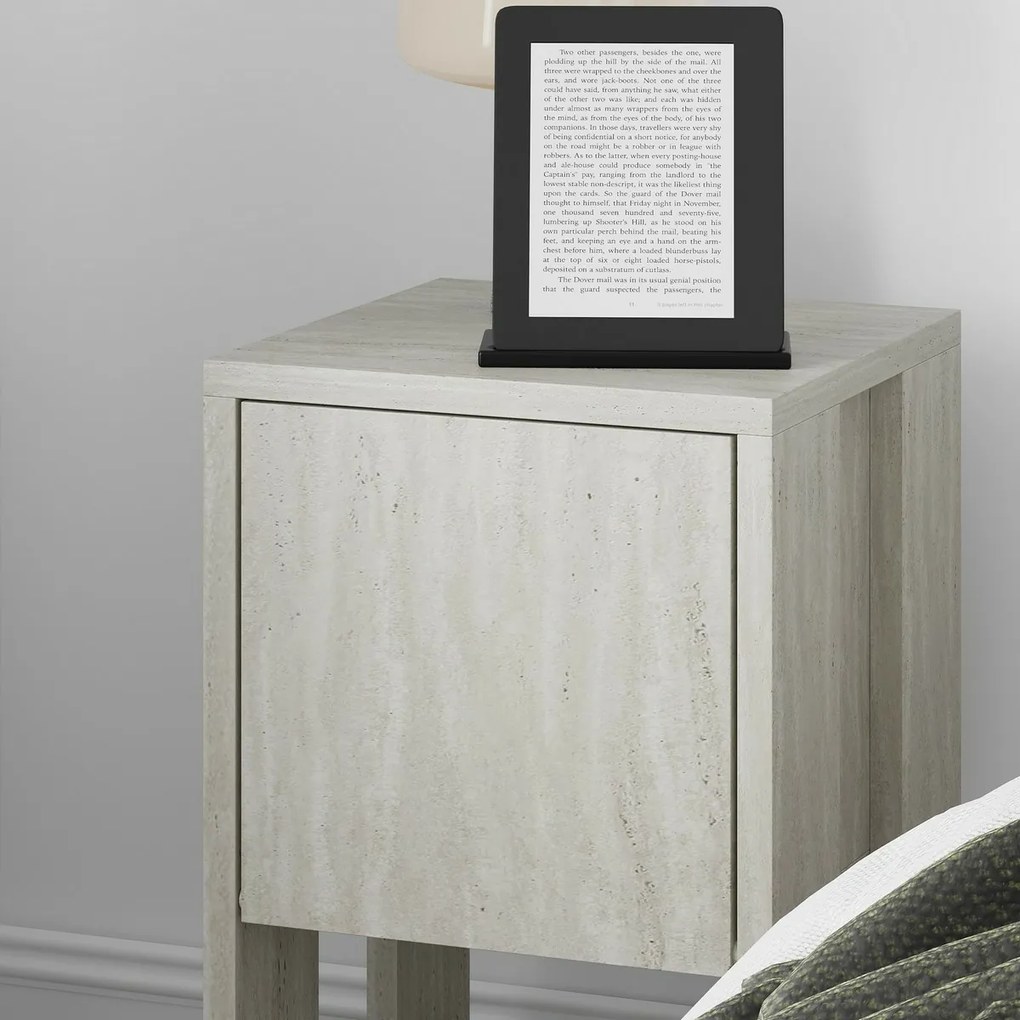 Nočný stolík Ema Travertine