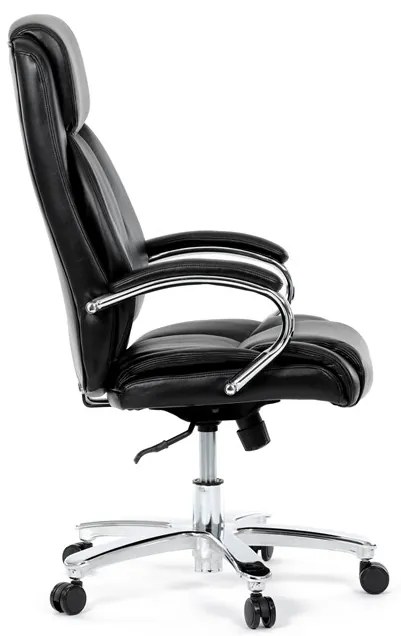 Autronic BONTEC Kancelárske kreslo, hojdací mechanizmus, čierna ekokoža, KA-F1385 BK Farba: Šedá