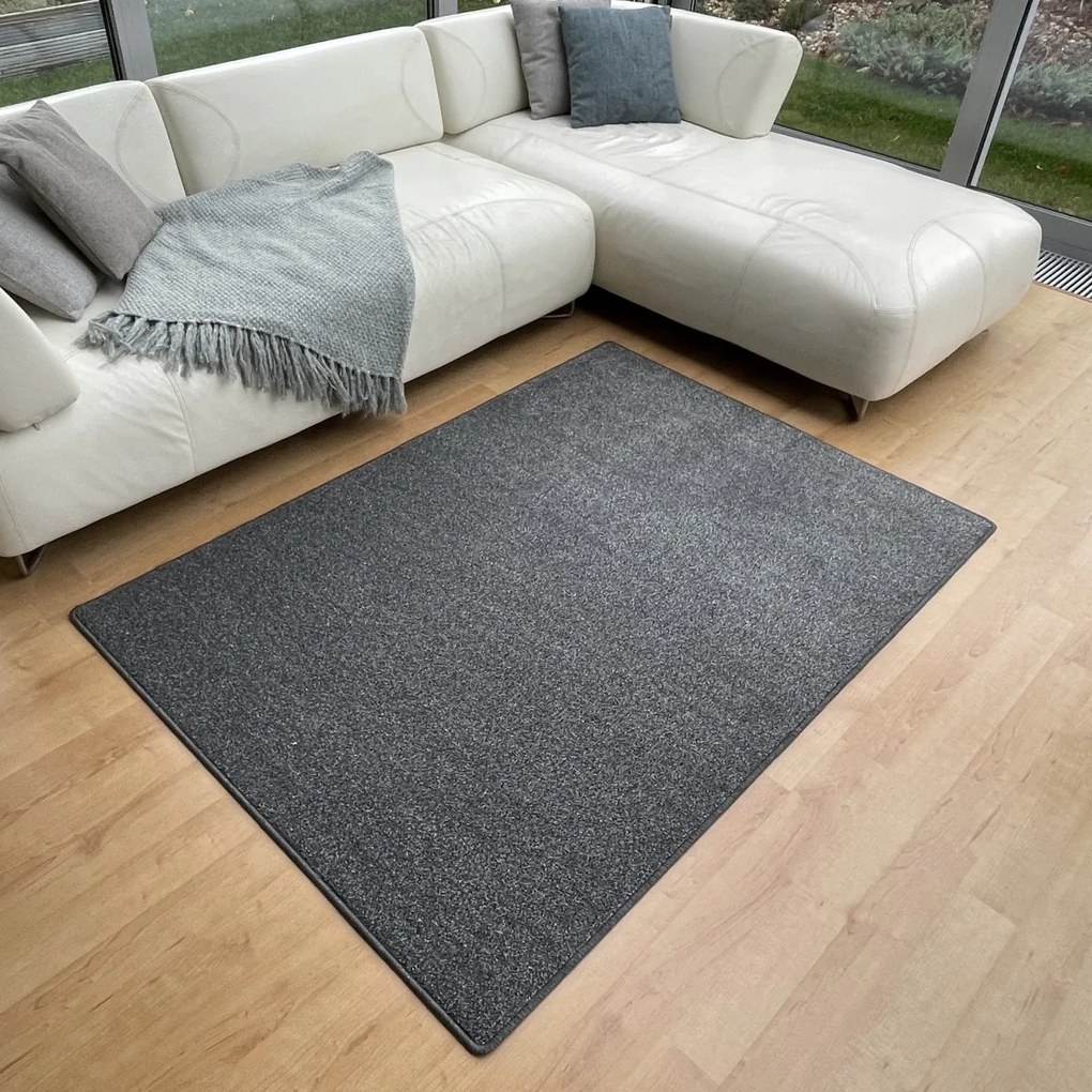 Kusový koberec Messina antra, 50x80, šedá, obývacia izba, Vopi