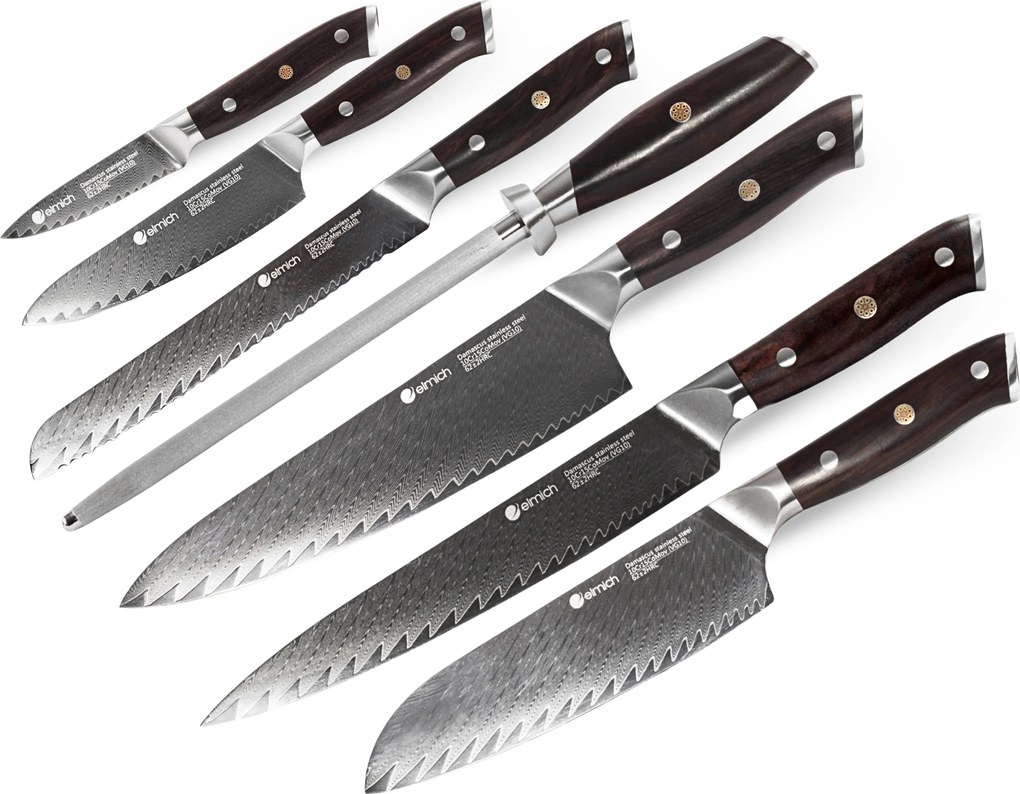 Elmich Kompletná sada damaškových nožov 7 ks
