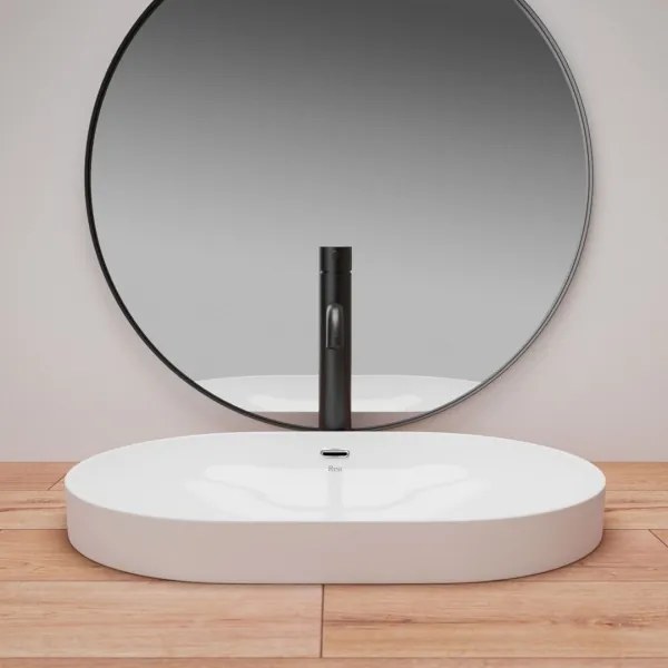 REA-U8700 - Umývadlo na dosku ARLETA 42x61,5 cm keramika/lesklá biela