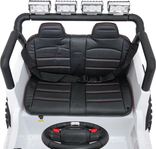 Elektrické autíčko Jeep BEAST 4x4 biele