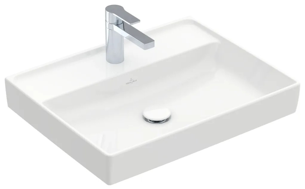 Villeroy & Boch COLLARO - Umývadlo 600x470x160 mm, bez prepadu, biela Alpin CeramicPlus 4A3361R1