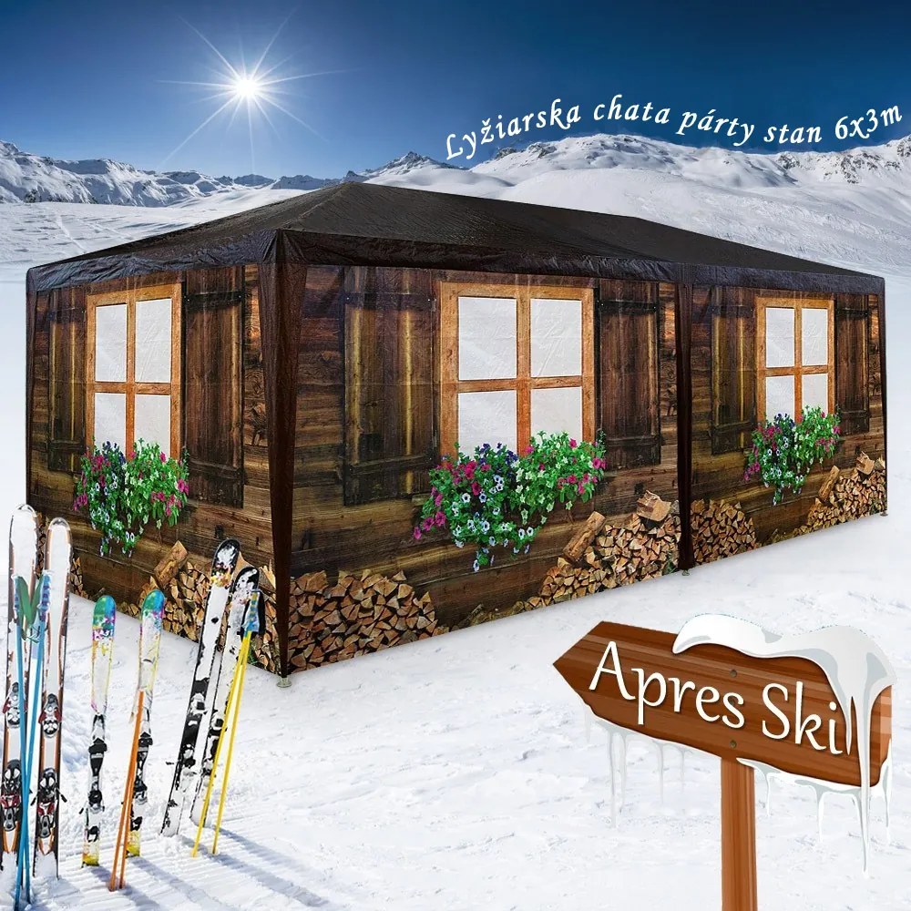 Party-stan OKTOBERFEST, 6x3m, viacfarebná Casaria