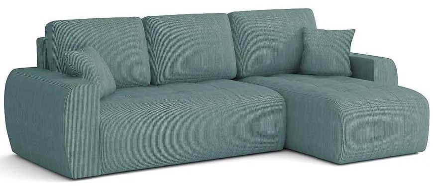 Rohová sedacia súprava Ivo Ontario 12 tyrkysová