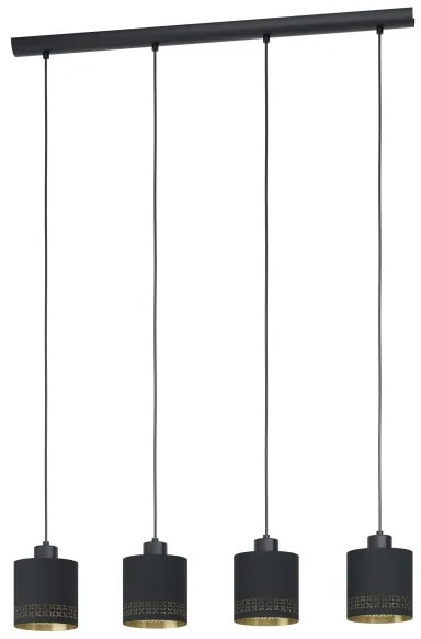 Eglo 99275 - Luster na lanku ESTEPERRA 4xE27/28W/230V