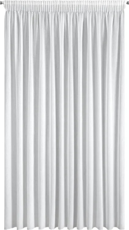 ZÁCLONA MARGO NA PÁSKE 300X270 CM BIELA