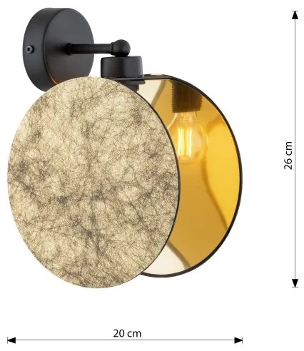 Nástenná lampa MOTIF 1xE27/15W/230V zlatá