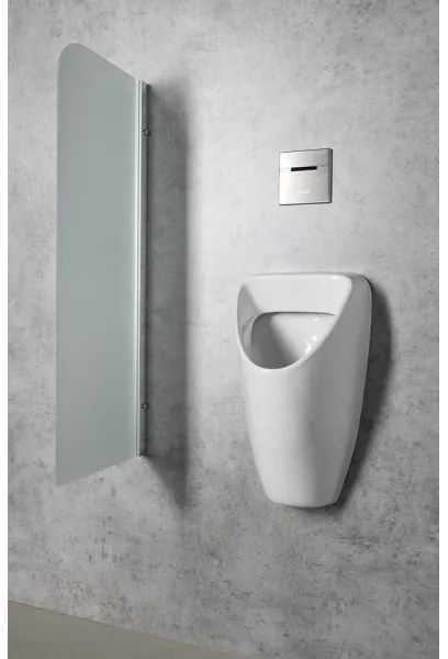 Bruckner - pisoár SCHWARN, zadný prívod a zadný odtok, so zabudovaným splachovaním, 6 V DC, biela