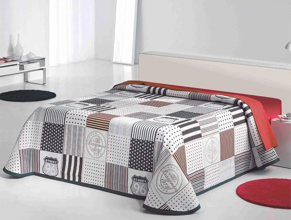 Prikrývka na posteľ, Special, bordovočerný 240 x 260 cm