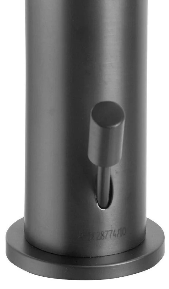 KEUCO Edition 400 páková umývadlová batéria s odtokovou súpravou s tiahlom, výška výtoku 126 mm, chróm čierny kartáčovaný, 51504130002