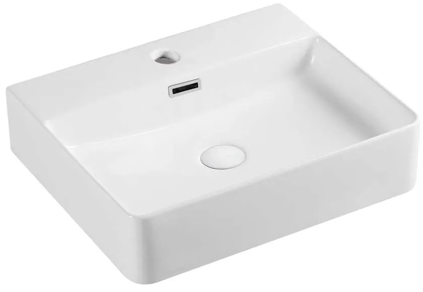 Mereo Mereo, Umývadlo na dosku aj zavesenie s prepadom, 500x420x125 mm, keramické - pre zaslanie balíkom, MER-UC504212P