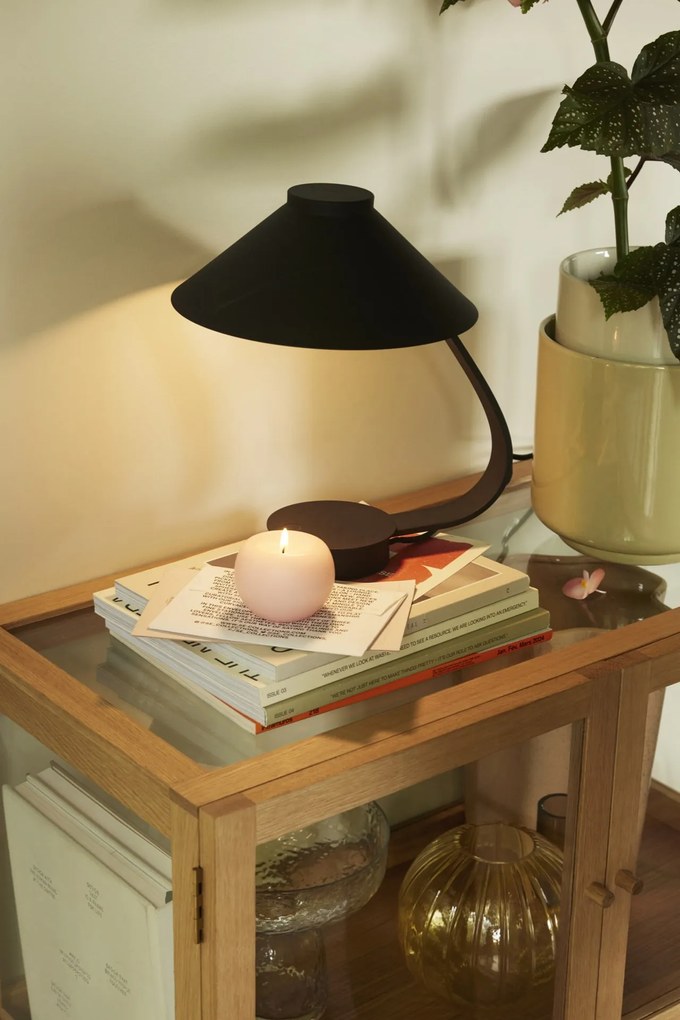 Hübsch Stmievateľná stolná LED lampa Muri Black
