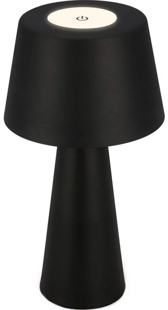 Brilo - LED Stmievateľná nabíjacia vonkajšia stolná lampa LED/3,5W/5V IP44 čierna