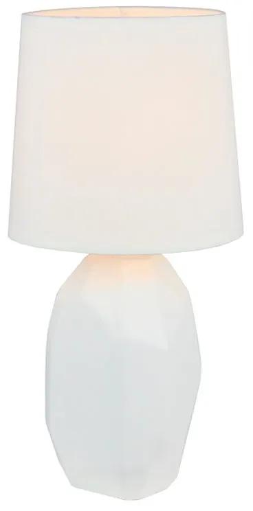 Kondela Keramická stolná lampa, QENNY TYP 1, biela