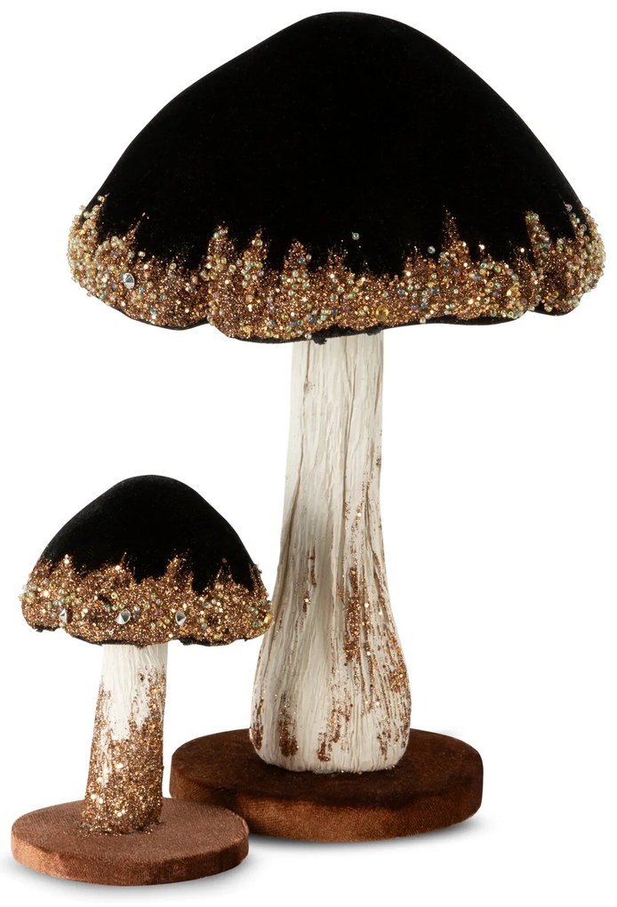 DEKORAČNÁ FIGÚRKA MUSHROOM SADA 6KS 8X12 CM VIACFAREBNÁ