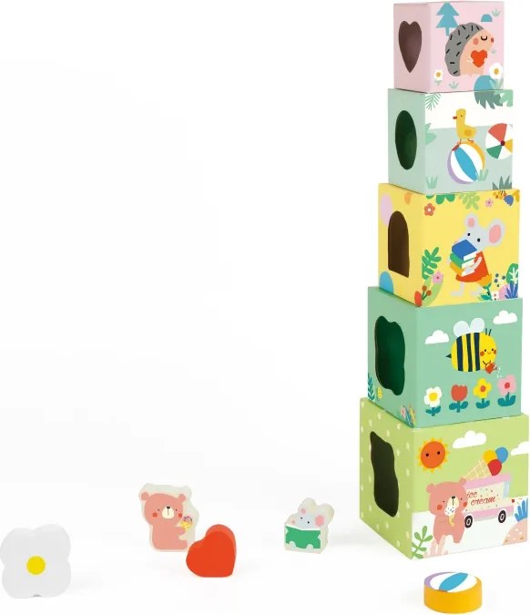 Puzzle Box Cube – Lesná pyramída 10 dielov