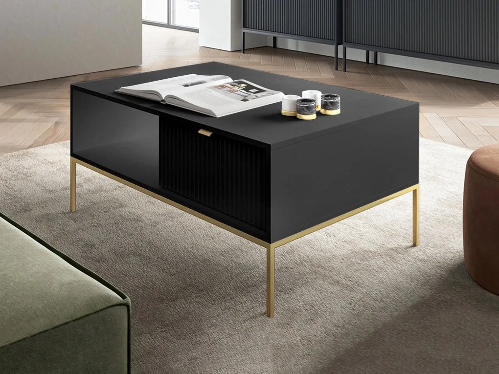 Konferenčný stolík Mijano Gold ML104, Farby:: biela