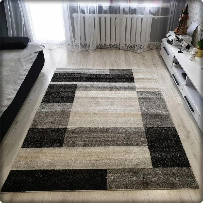 Dekorstudio Moderný koberec RIO vzor 922 sivý Rozmer koberca: 180x260cm