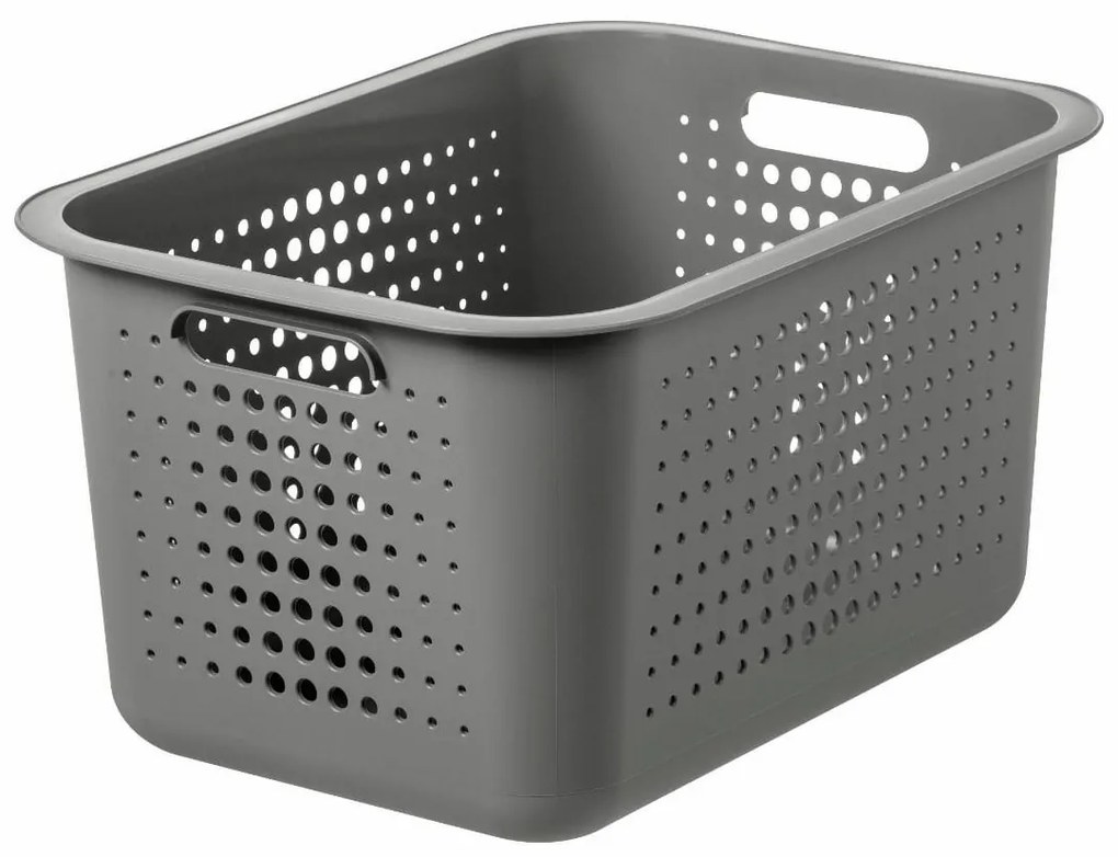 SmartStore Úložný košík Modern, sivá, 37 x 28 x 20 cm, 37 x 28 x 20 cm