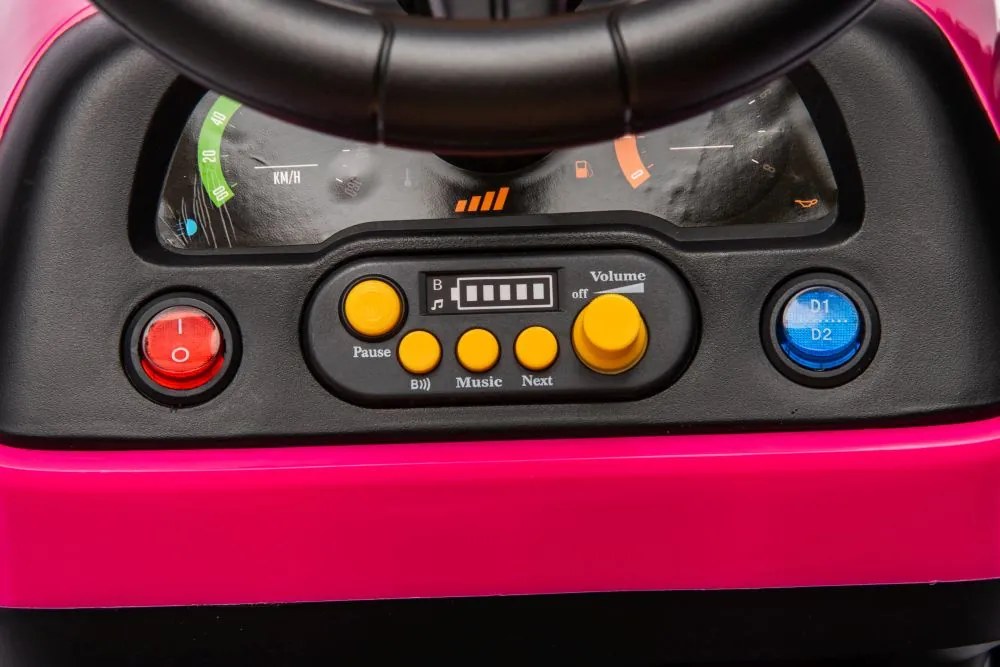 LEAN CARS Elektrický traktor BBH-030 ružový