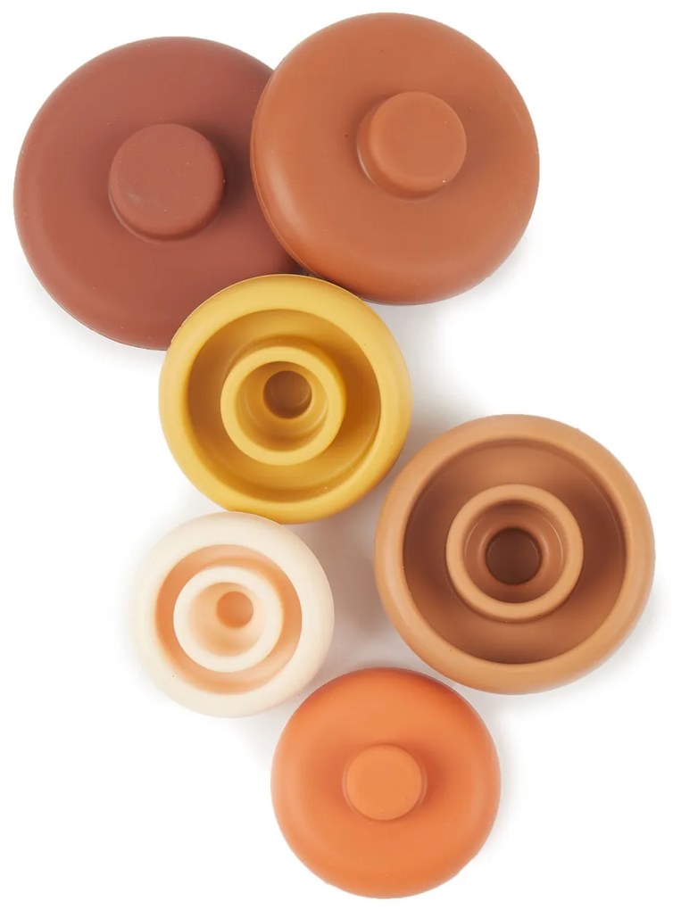 Bieco - Silikónová stohovacia veža - Chocolate Bliss