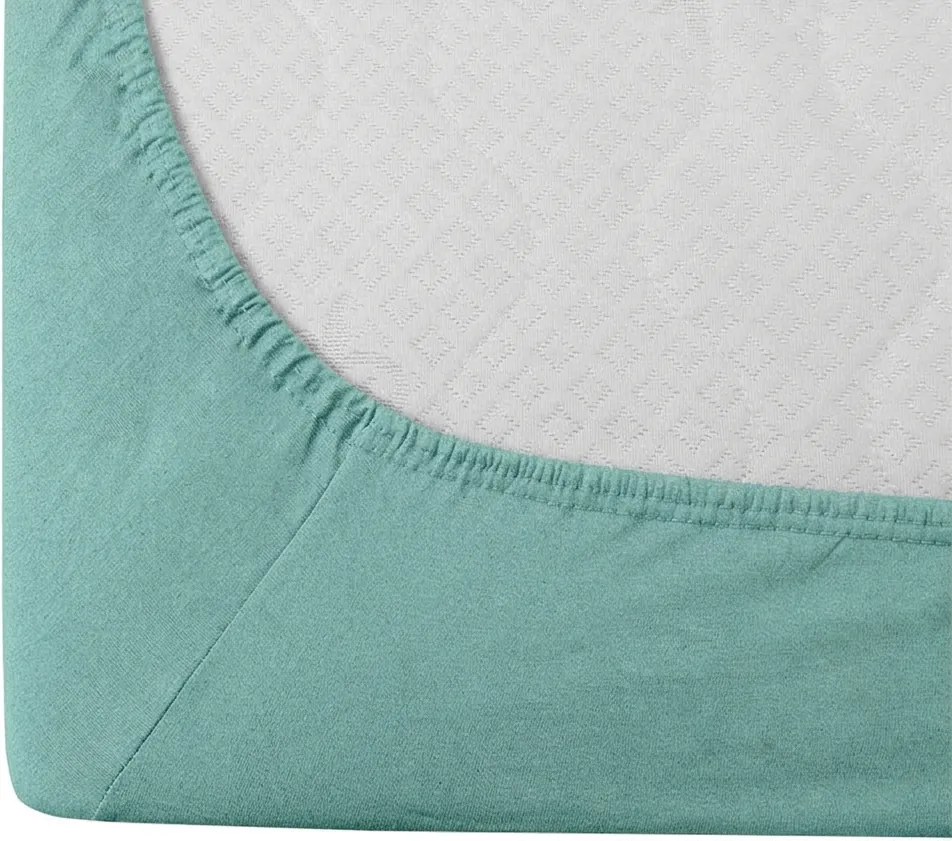 Jersey plachta mentolová 90 x 200 cm