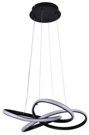 LED Stmievateľný luster na lanku LED/40W/230V 3000-6500K čierna + diaľkové ovládanie