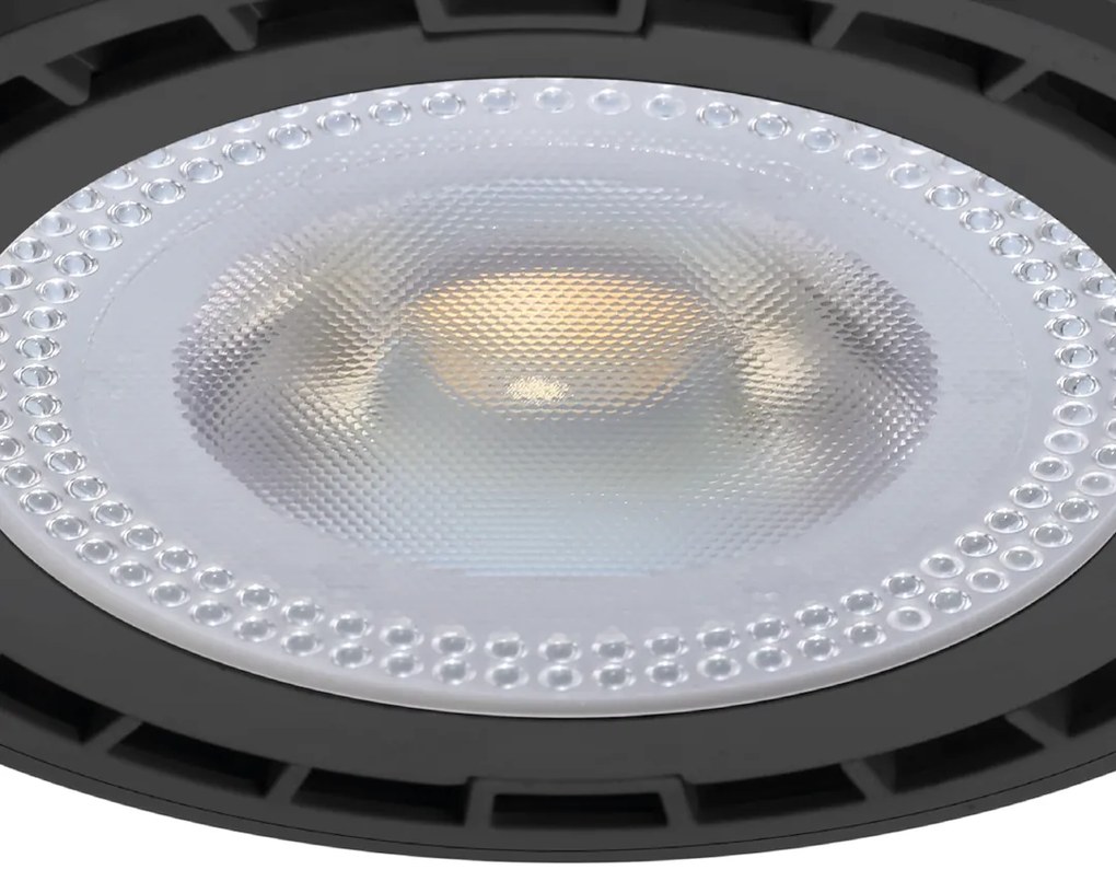 Halogénová LED žiarovka GU10 teplá 3000k 12w 1200 lm čierna