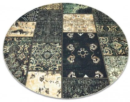 Koberec ANTIKA Ancient Olive patchwork zelený