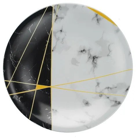 24-dielna súprava porcelánového riadu Kütahya Porselen Black&White