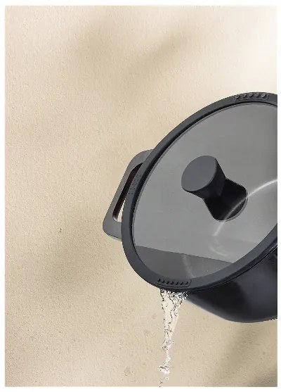 Silvercrest®  Hrniec z hliníkovej zliatiny, 24 cm (čierna)  (100390959)