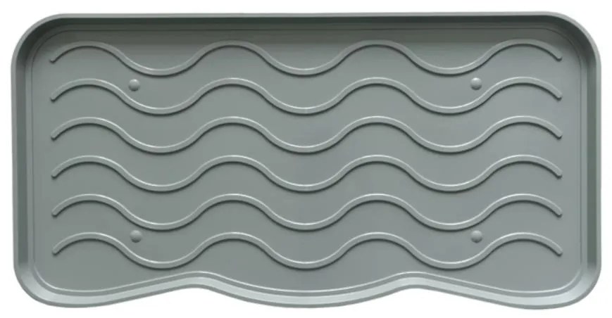 Odkvapkávač na topánky 38x75 šedá fala