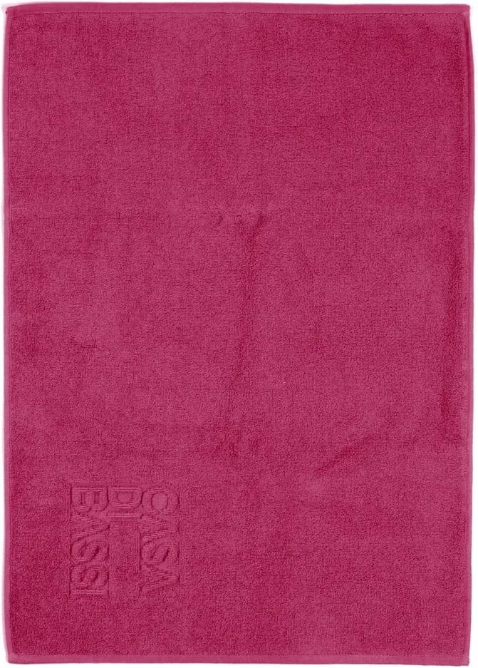Vínová bavlnená kúpeľňová predložka Casa Di Bassi Basic, 50 × 70 cm