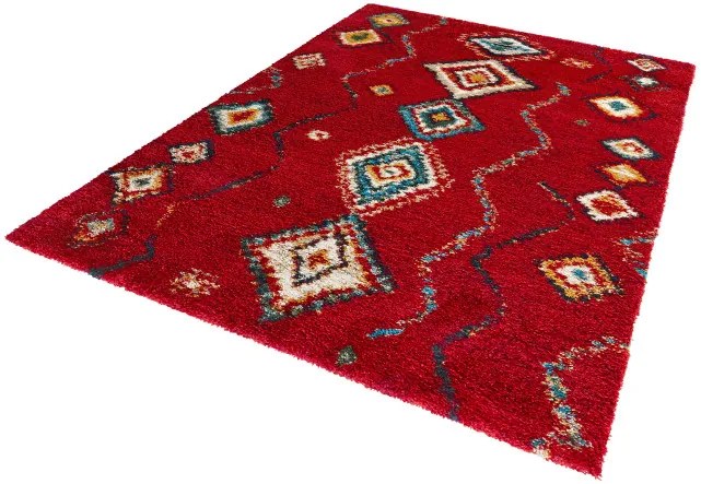 Koberec Hanse Home Nomadic Geometric červený