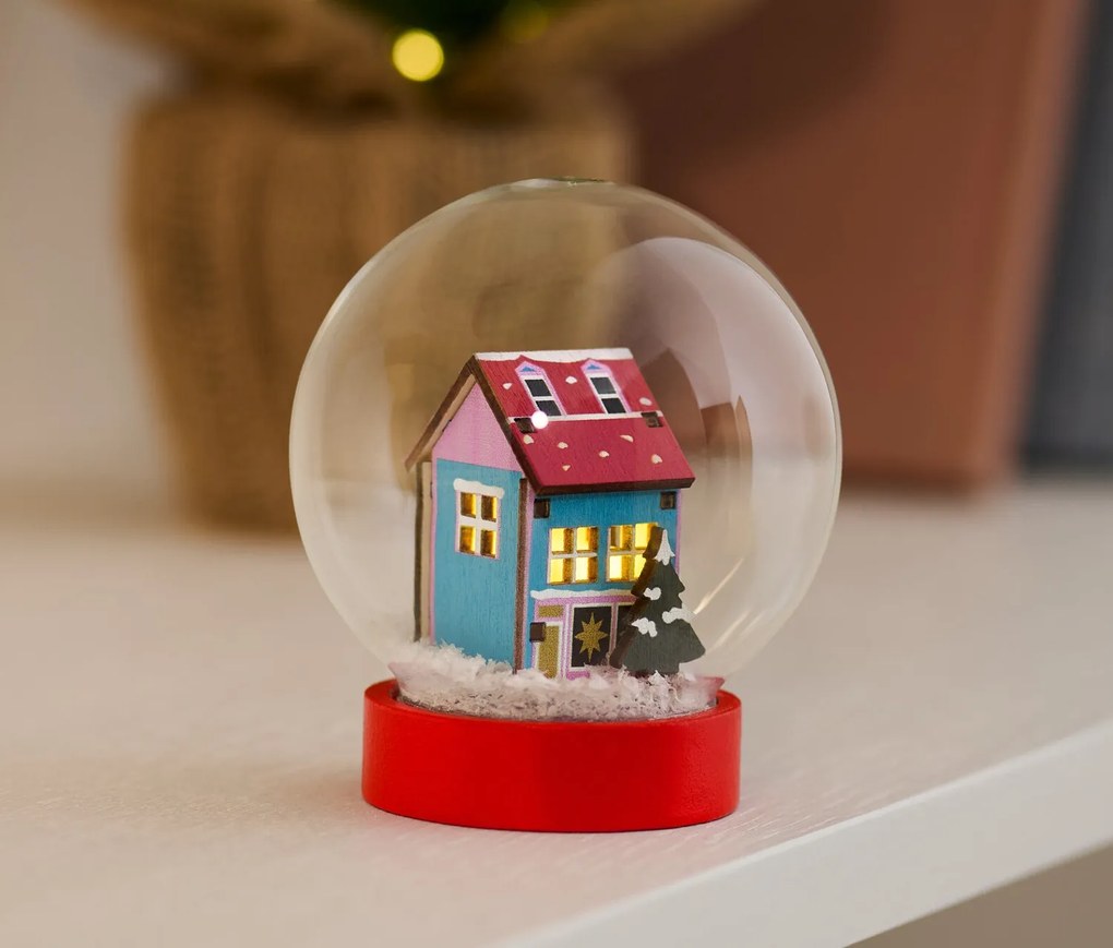 Snehová guľa s LED