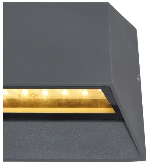 Globo 34175 - LED Vonkajšie nástenné svietidlo HONNA LED/7W/230V IP54 antracit