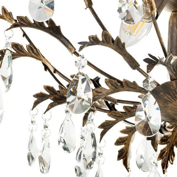 ONLI - Stropné svietidlo TERESA 3xE14/6W/230V bronzové